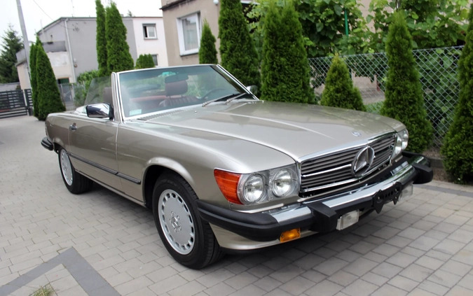 Mercedes-Benz SL cena 99000 przebieg: 135893, rok produkcji 1986 z Poznań małe 781